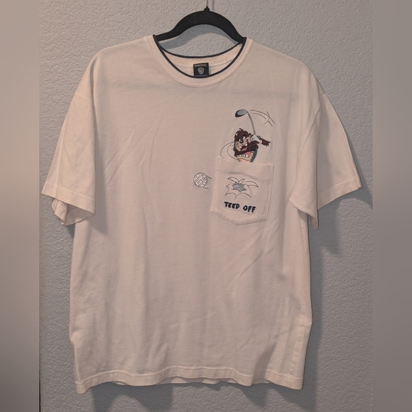 Tasmanian Devil Warner Brothers Teed Off Mens Medium Shirt. - Picture 1 of 9